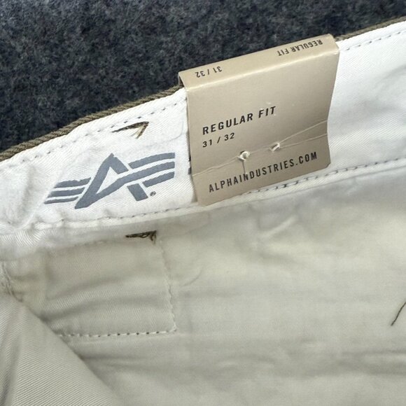 Alpha Industries Womens Wide Leg Pant W OG-107 Green Cargo Pocket Sz 31x32 NWT - Picture 9 of 16